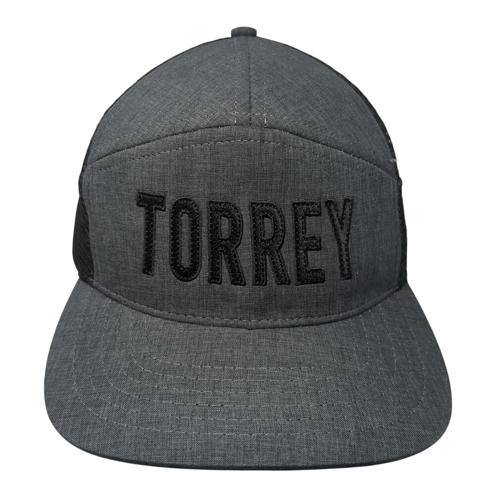 Torrey Snapback Trucker Hat Gray OS Adjustable Mesh Back Legendary Headwear
